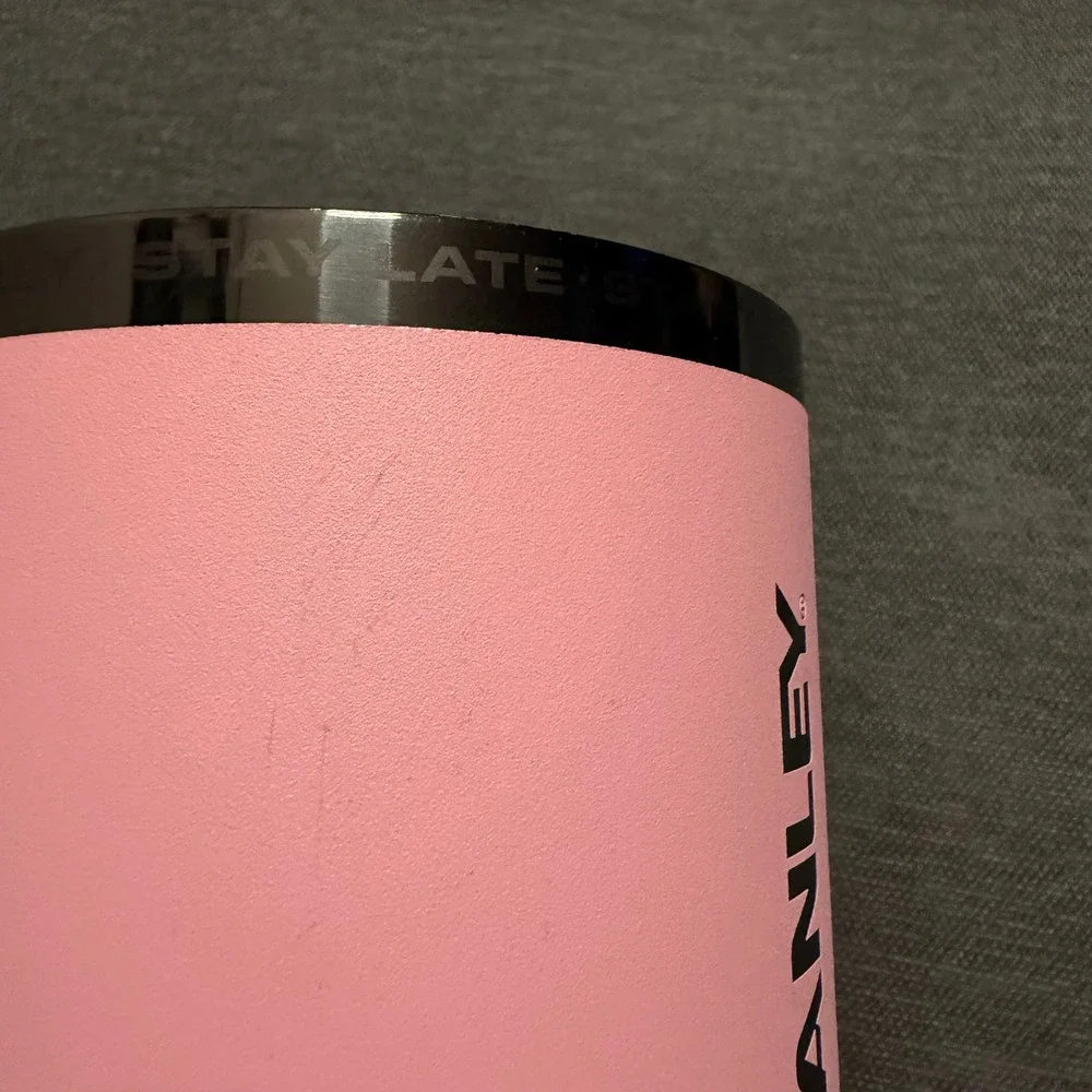 Stanley Quencher H2.0 FlowState 40oz Tumbler Pink GOAT Messi‎ Logo No Lid